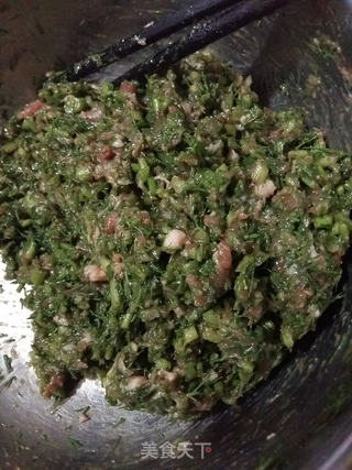 猪肉茴香水饺的做法步骤:4