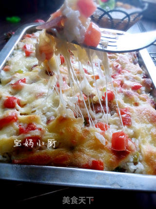 杂蔬焗饭的做法步骤:10