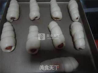 肠仔面包的做法步骤:7