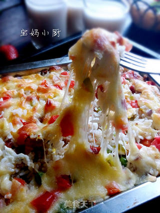 杂蔬焗饭的做法步骤:11