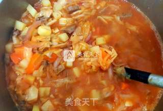 上海西式罗宋汤的做法步骤:18