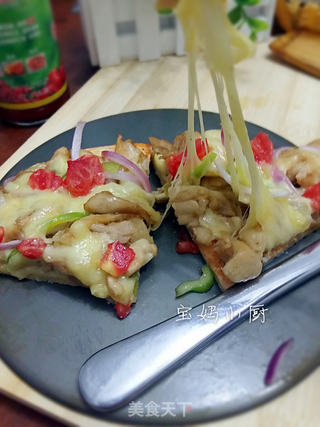 鸡肉披萨的做法步骤:14