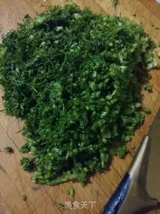 猪肉茴香水饺的做法步骤:3