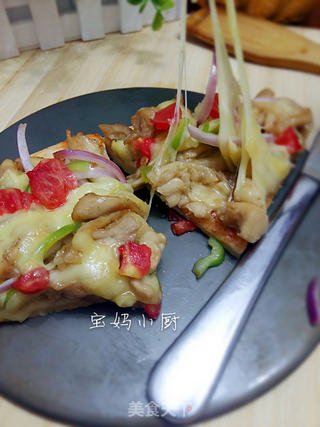 鸡肉披萨的做法步骤:15