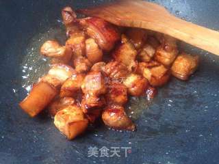 笋干焖肉的做法步骤:6