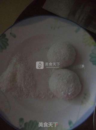 椰香糯米糍的做法步骤:8