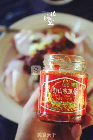 野山椒豆豉蒸鸡腿的做法步骤:6
