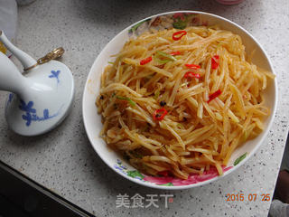 凉拌土豆丝红油炝土豆丝的做法步骤:8