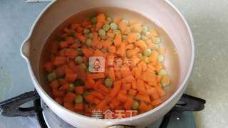 培根时蔬蛋炒饭的做法步骤:2