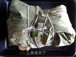 荷叶叫花鸡的做法步骤:10