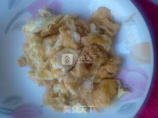 蒜薹炒肉+鸡蛋的做法步骤:2