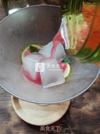 西瓜青柠莫吉托的做法步骤:11