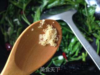 蒜香藤藤菜的做法步骤:6