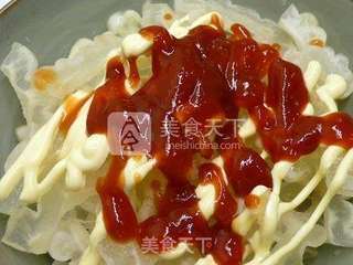 千岛酱苦瓜色拉 ♥ 哈哈苦瓜 5的做法步骤:6