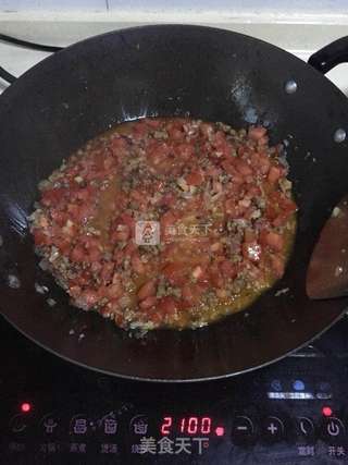 番茄碎肉意大利面的做法步骤:10