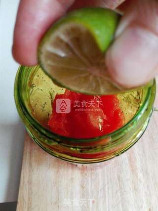 西瓜青柠饮的做法步骤:4