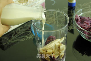 紫薯奶昔-富含膳食纤维-抗癌排毒通便瘦身的做法步骤:6