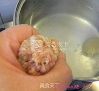 冬瓜汆丸子的做法步骤:6
