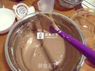 巧克力戚风蛋糕的做法步骤:18