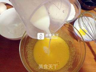 巧克力戚风蛋糕的做法步骤:6