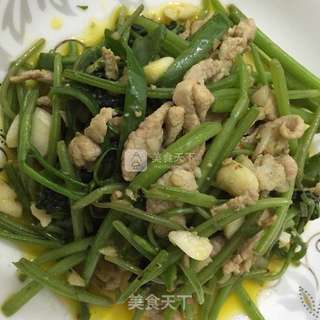 小炒红薯藤的做法步骤:4