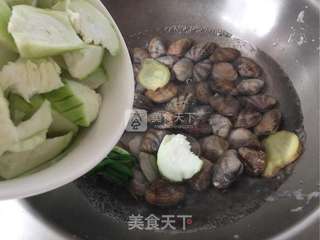 【丝瓜花蛤汤】的做法步骤:5