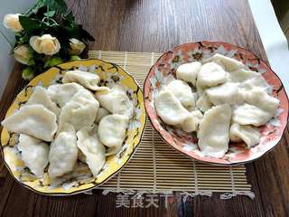 夏日里的清凉——黄瓜鸡蛋尖椒馅素饺子的做法步骤:15