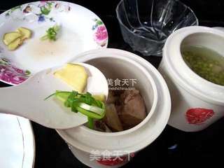 一锅两盅-竹荪排骨盅-绿豆排骨盅的做法步骤:9