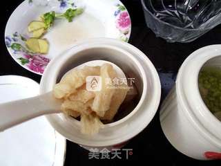 一锅两盅-竹荪排骨盅-绿豆排骨盅的做法步骤:8