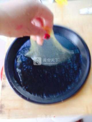 马蹄粉拉皮糕的做法步骤:11