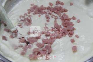 试试不一样的风味——火腿戚风蛋糕的做法步骤:8