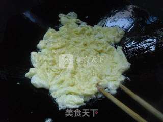 鸡蛋肉丝炒饭的做法步骤:4