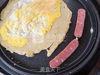 杂粮煎饼的做法步骤:12