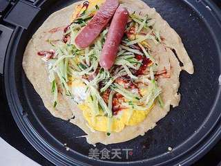 杂粮煎饼的做法步骤:14