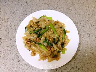黑椒鸡肉炒河粉的做法步骤:8