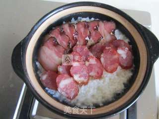 腊味煲仔饭的做法步骤:7
