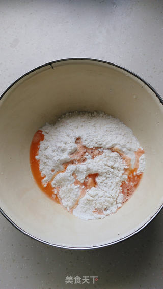 三色馄饨的做法步骤:2