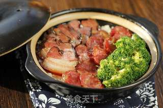 腊味煲仔饭的做法步骤:12