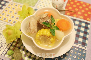 玉米土豆红萝卜排骨汤的做法步骤:7