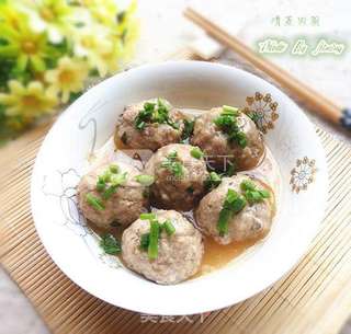 清蒸肉圆的做法步骤:10