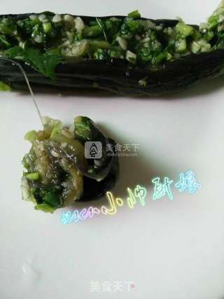 翡翠白玉~蒜茄子的做法步骤:7