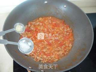 番茄肉酱面的做法步骤:10