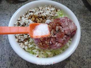 香菇圆白菜猪肉馅饺子的做法步骤:9