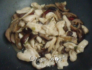 鸡片炒香菇的做法步骤:10