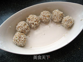 珍珠豆腐丸子的做法步骤:6