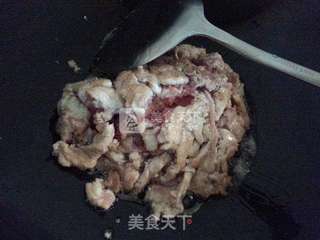 三彩煸肉的做法步骤:5