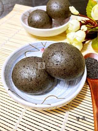 黑芝麻馒头的做法步骤:17