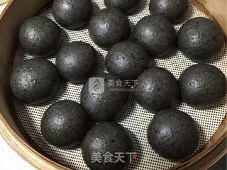 黑芝麻馒头的做法步骤:15