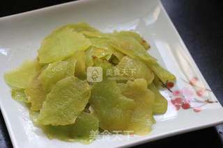 清炒哈密瓜的做法步骤:6