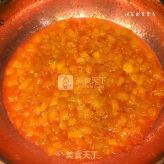 芒果哈密瓜果酱的做法步骤:8